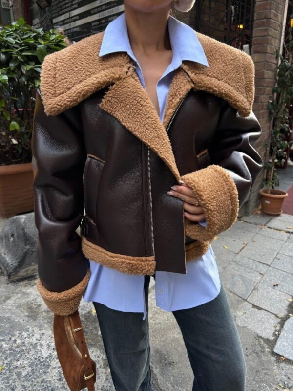 Furry Tan Coat