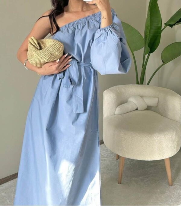 Sky Breeze One Shoulder Dress - Image 3