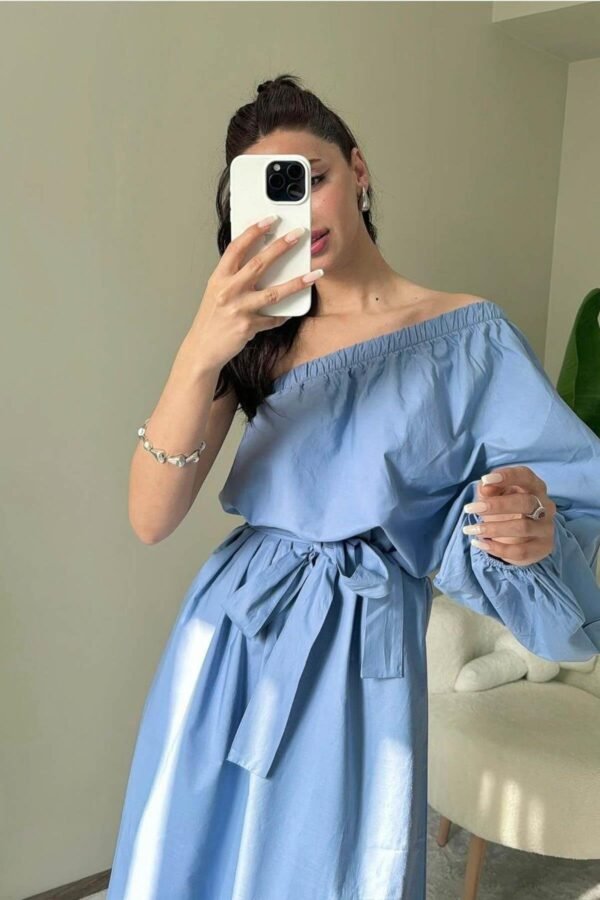 Sky Breeze One Shoulder Dress - Image 2