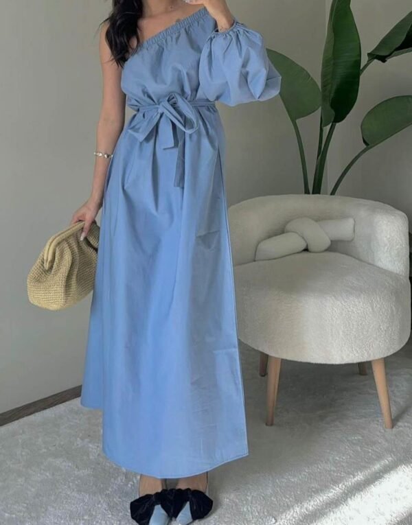 Sky Breeze One Shoulder Dress