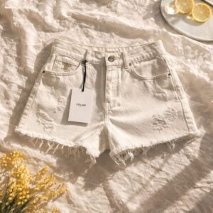 Celine White Shorts