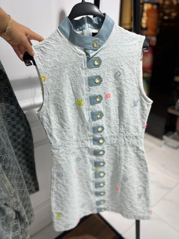 Louis Vuitton Buttoned Mini Dress