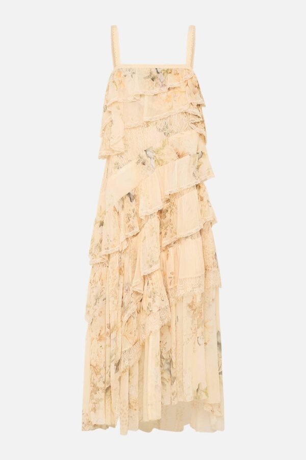 Zimmermann Layered Ruffle Maxi Dress
