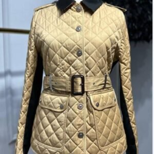 Burberry Quilted Belted Short Jacket