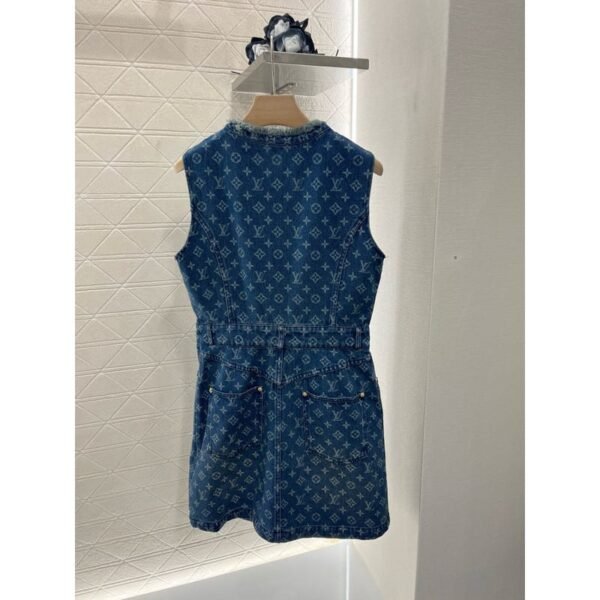 Louis Vuitton Denim Mini Dress - Image 3