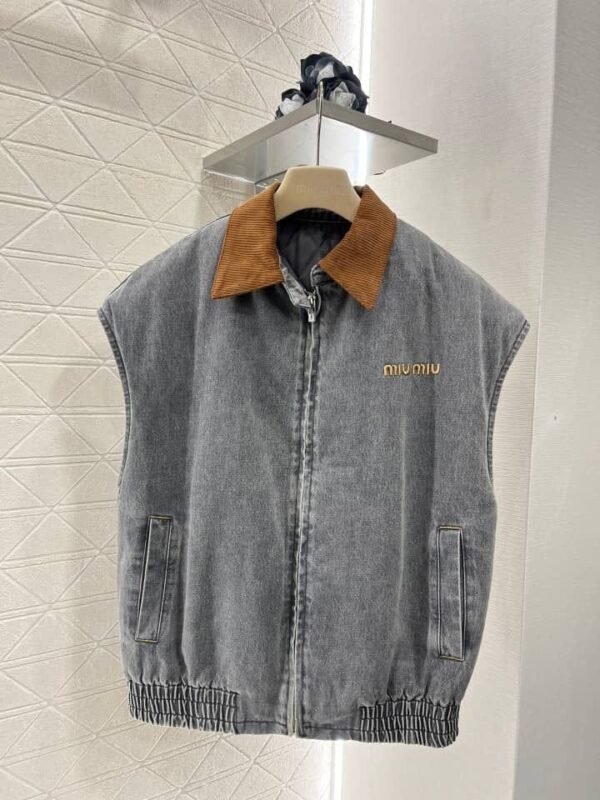 Miu Miu Denim Vest - Image 3