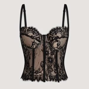 Women's Black Lace Corset