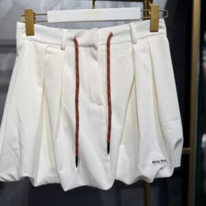 Miu Miu White Balloon Skirt
