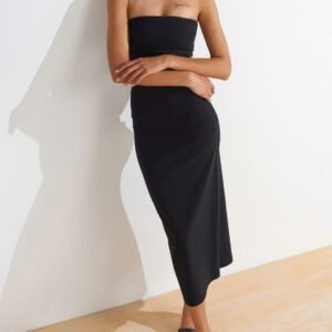 Bodycon Strapless Midi Dress