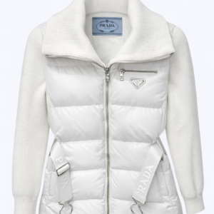 Prada Hybrid Knit Down Jacket