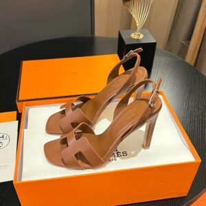 Hermes High-Heeled Slingback Sandals
