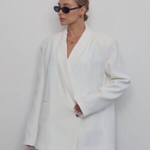 White Oversized Blazer