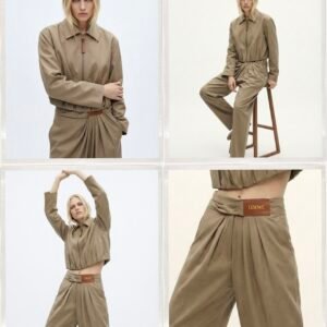 Loewe Gathered Zip-Up Set