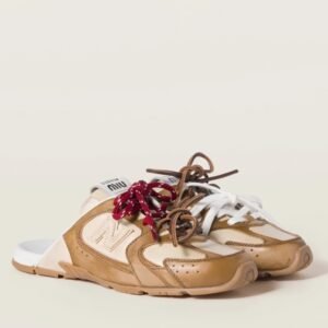 Miu Miu x New Balance 530 SL Deco Leather Mules