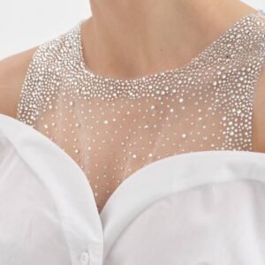 Crystal Illusion Mesh Shirt