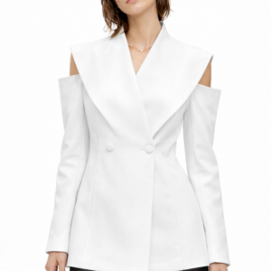 Cold-Shoulder Blazer