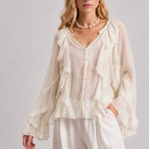 Celeste Chiffon Shirt