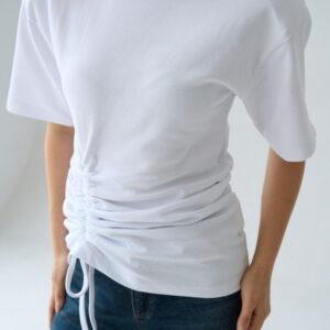 Adjustable Ruched T-Shirt