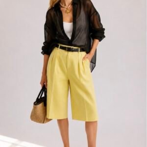 Linen Bermuda Shorts