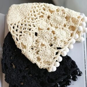 Bohemian Style Croched Head Wrap Hat