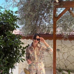 Vintage Floral Shirt & Shorts Set